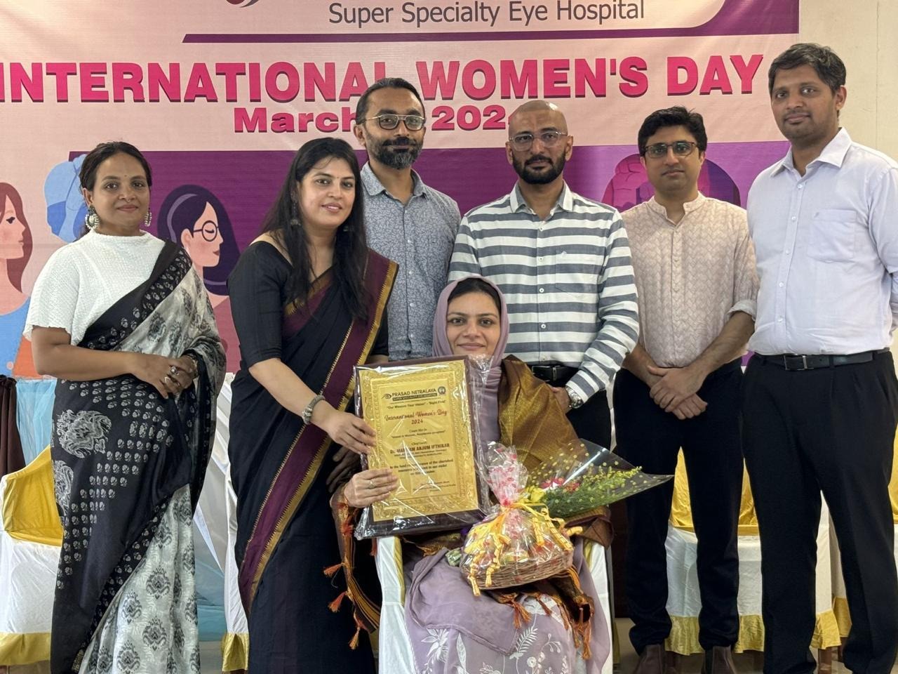 Dr. Mariam Anjum — Felicitation — Prasad Netralaya